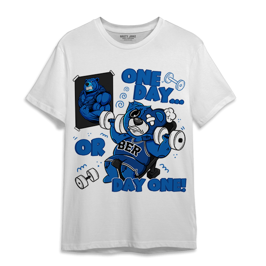 Royal Reimagined 1s T Shirt Match BER Gymmer - NastyJamz
