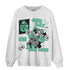 Green Glow 3s Sweatshirt Match BER Gymmer - NastyJamz