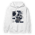 White Navy 3s Hoodie Match BER Gymmer - NastyJamz