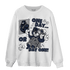 White Navy 3s Sweatshirt Match BER Gymmer - NastyJamz
