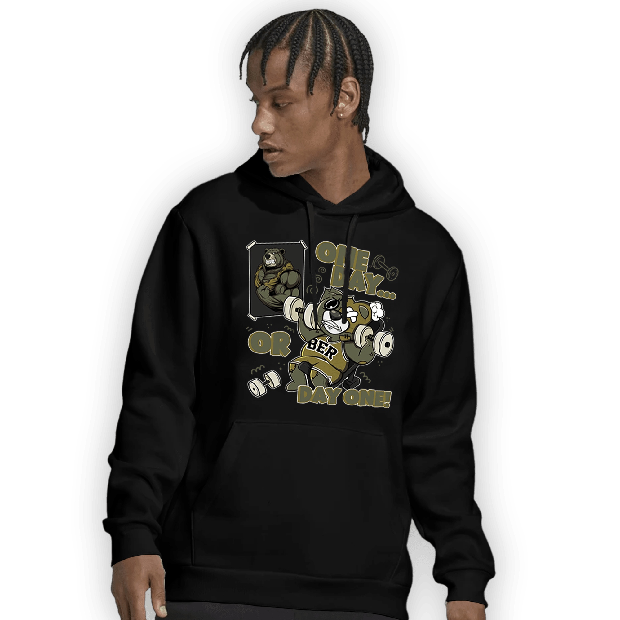 SE Craft Medium Olive 4s Hoodie Match BER Gymmer - NastyJamz