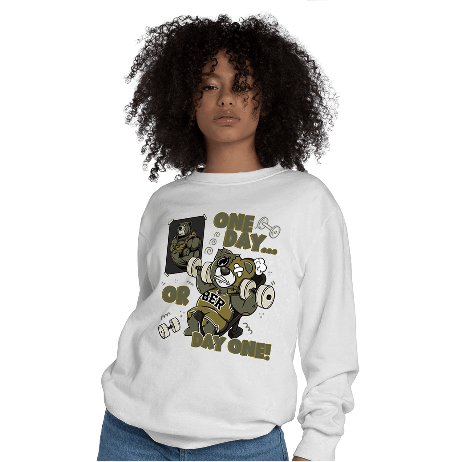 SE Craft Medium Olive 4s Sweatshirt Match BER Gymmer - NastyJamz