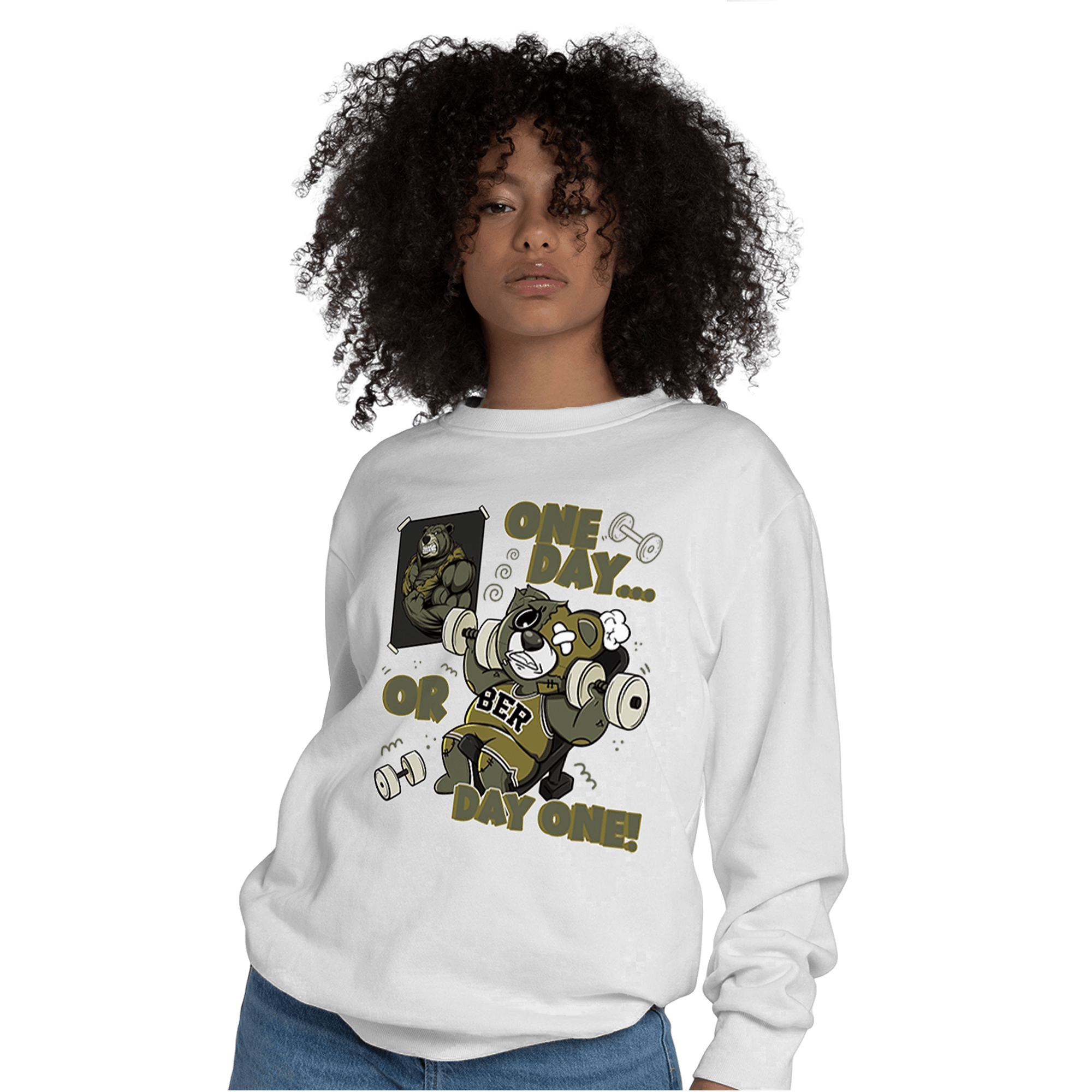 SE Craft Medium Olive 4s Sweatshirt Match BER Gymmer - NastyJamz