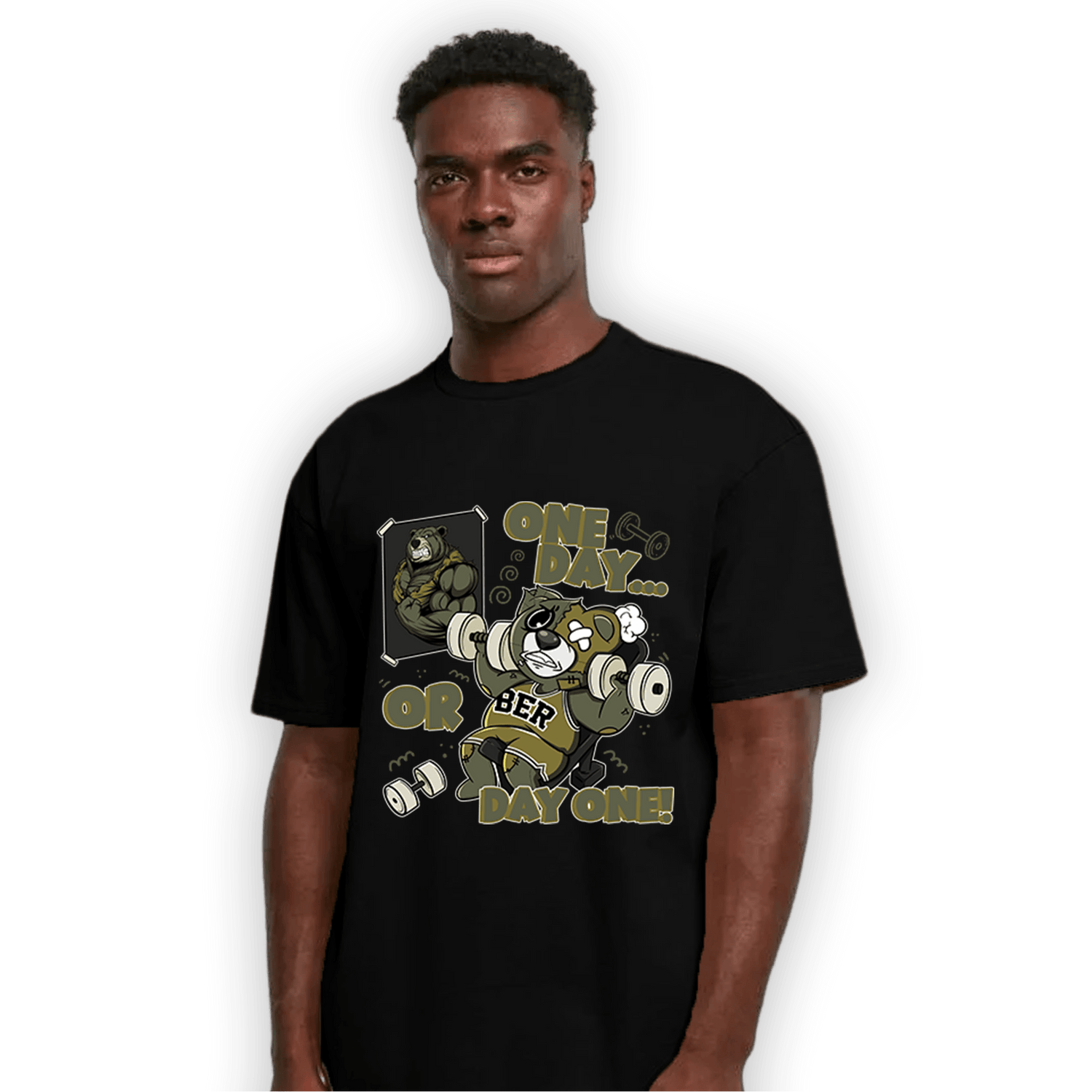 SE Craft Medium Olive 4s T Shirt Match BER Gymmer - NastyJamz