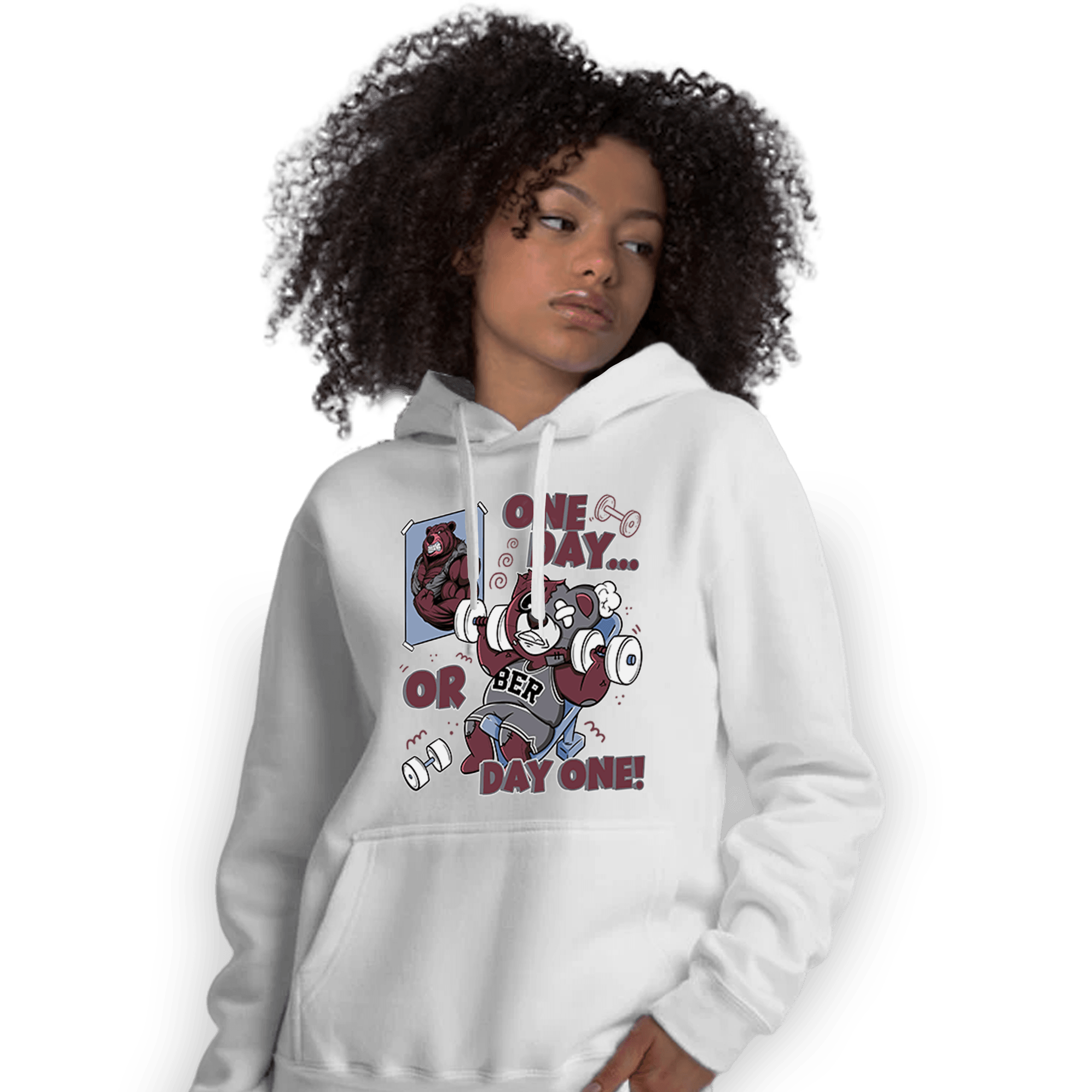 Burgundy 5s Hoodie Match BER Gymmer - NastyJamz