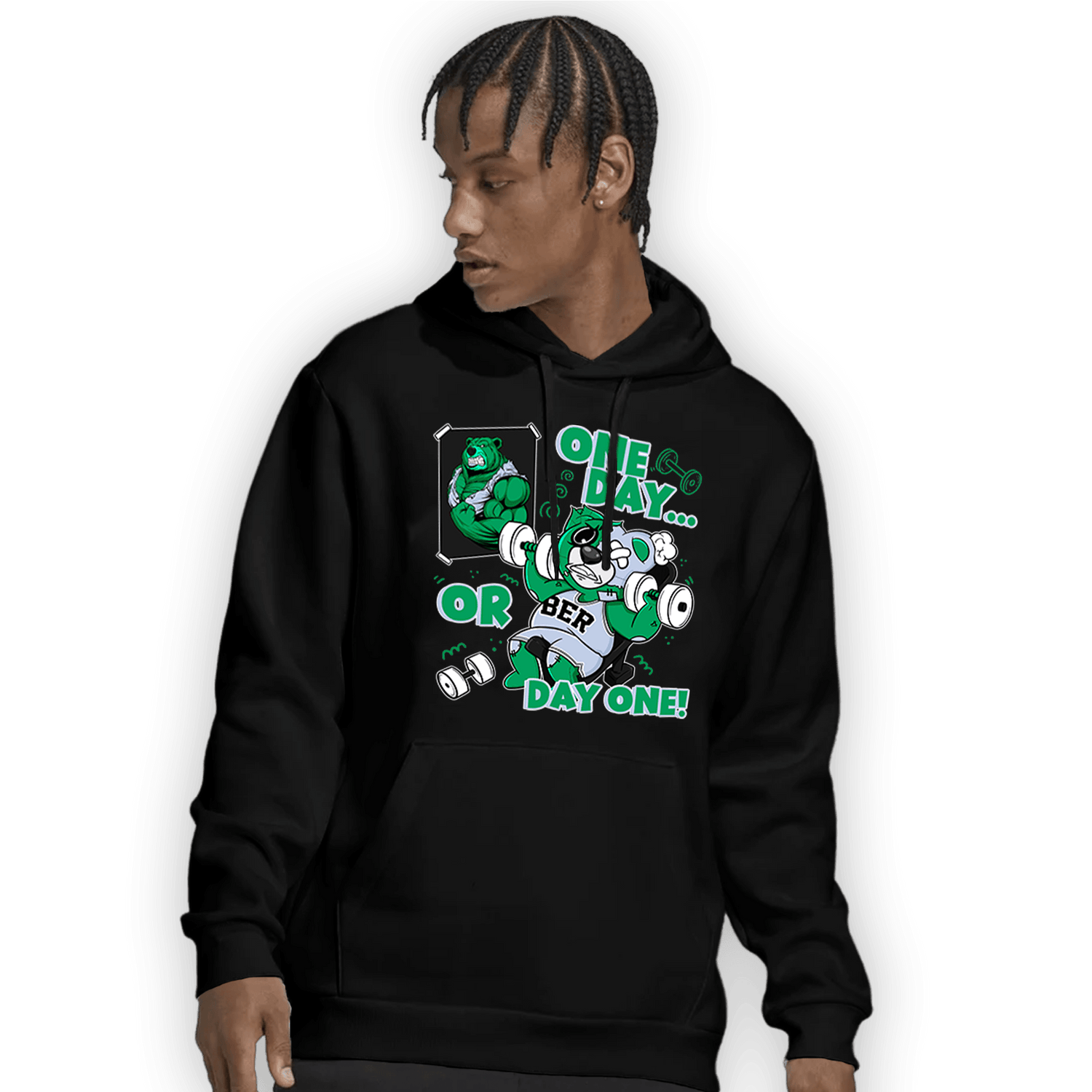 Lucky Green 5s Hoodie Match BER Gymmer - NastyJamz