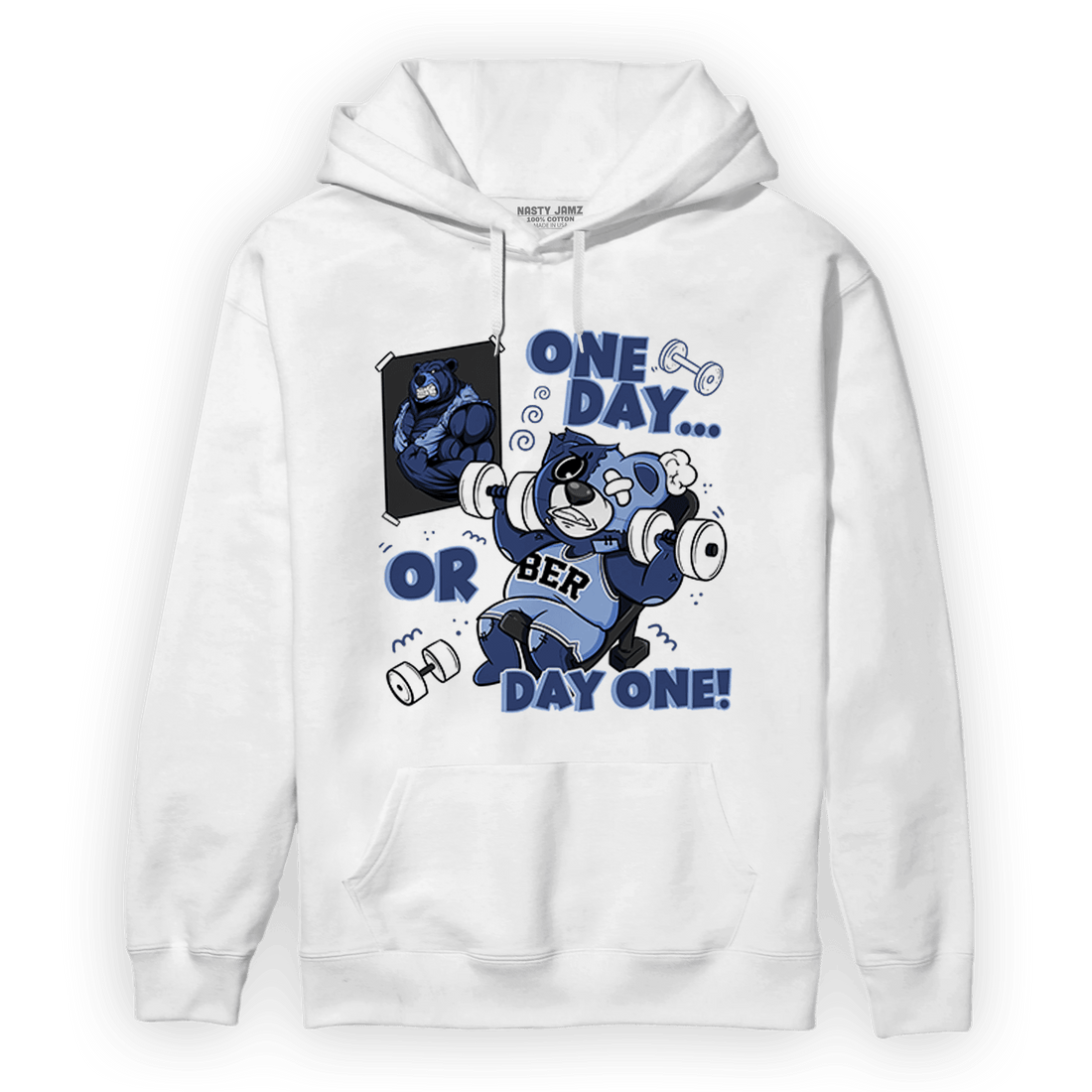 Midnight Navy 5s Hoodie Match BER Gymmer - NastyJamz