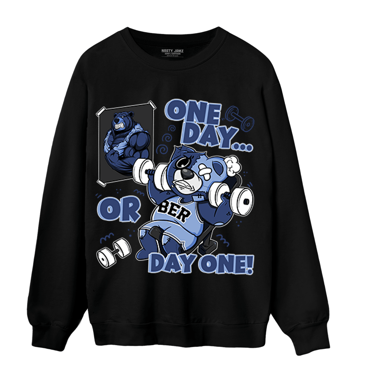 Midnight Navy 5s Sweatshirt Match BER Gymmer - NastyJamz