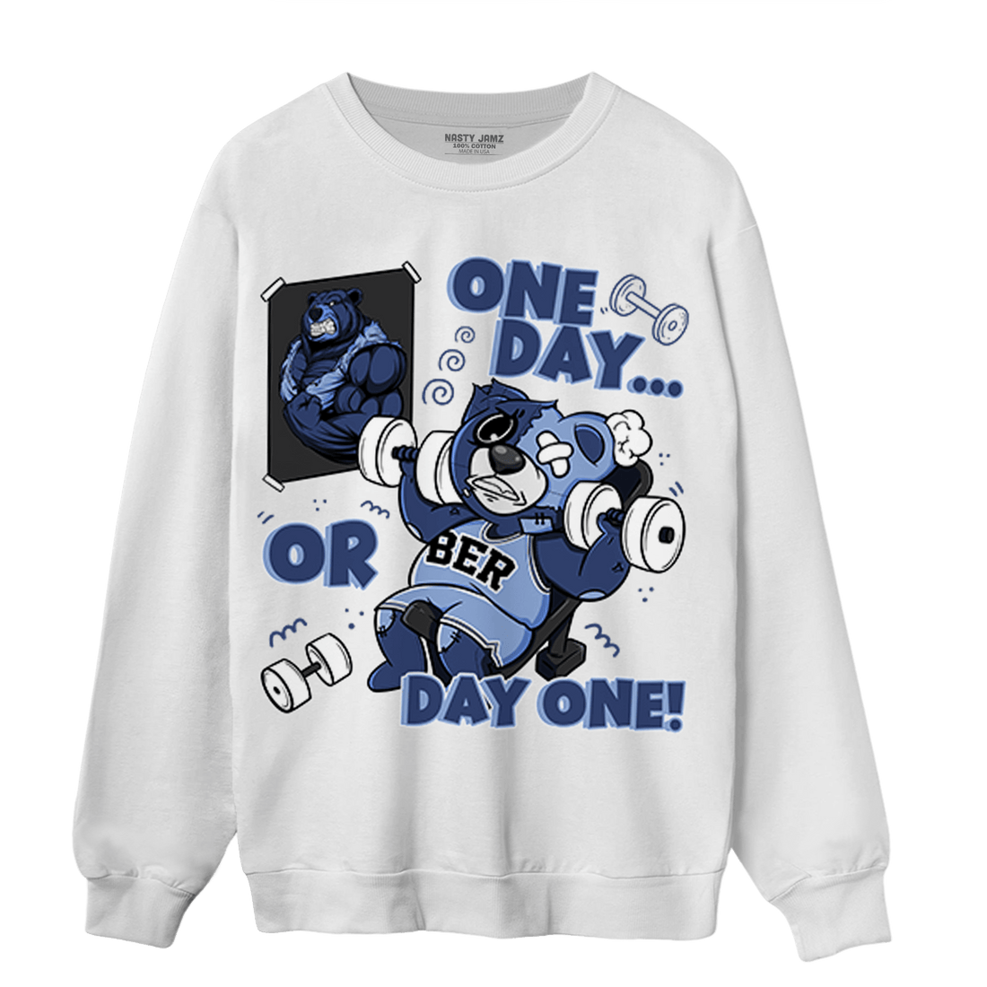 Midnight Navy 5s Sweatshirt Match BER Gymmer - NastyJamz