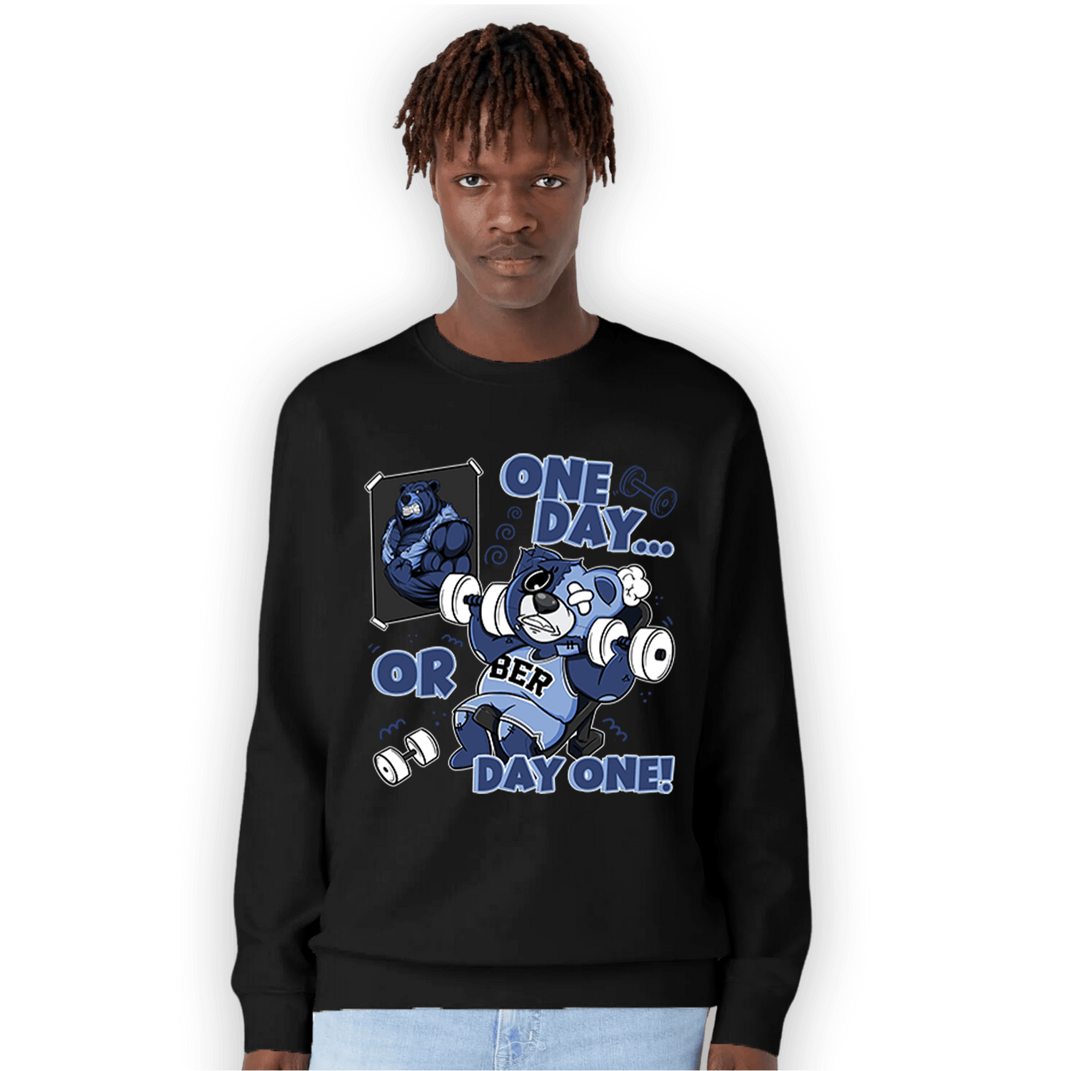 Midnight Navy 5s Sweatshirt Match BER Gymmer - NastyJamz