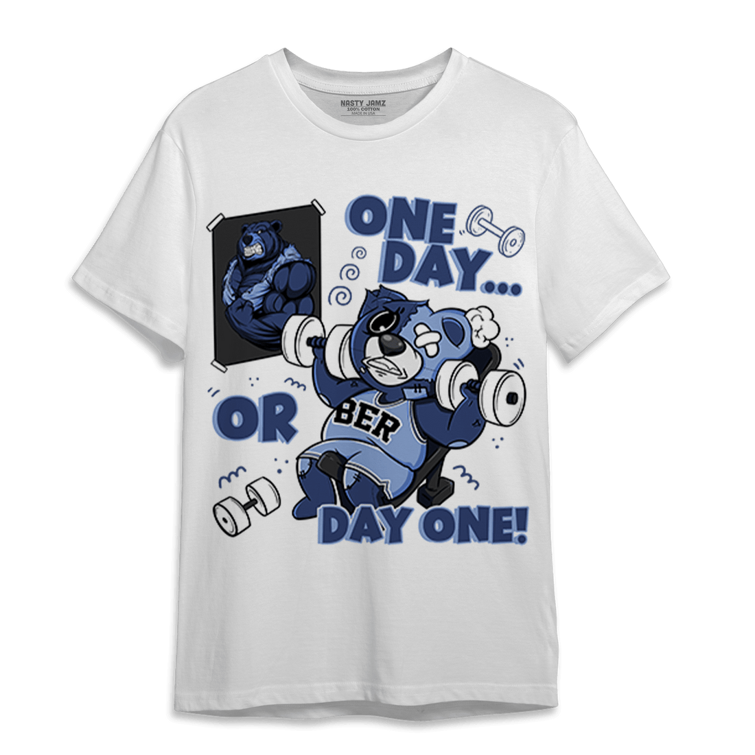 Midnight Navy 5s T Shirt Match BER Gymmer - NastyJamz