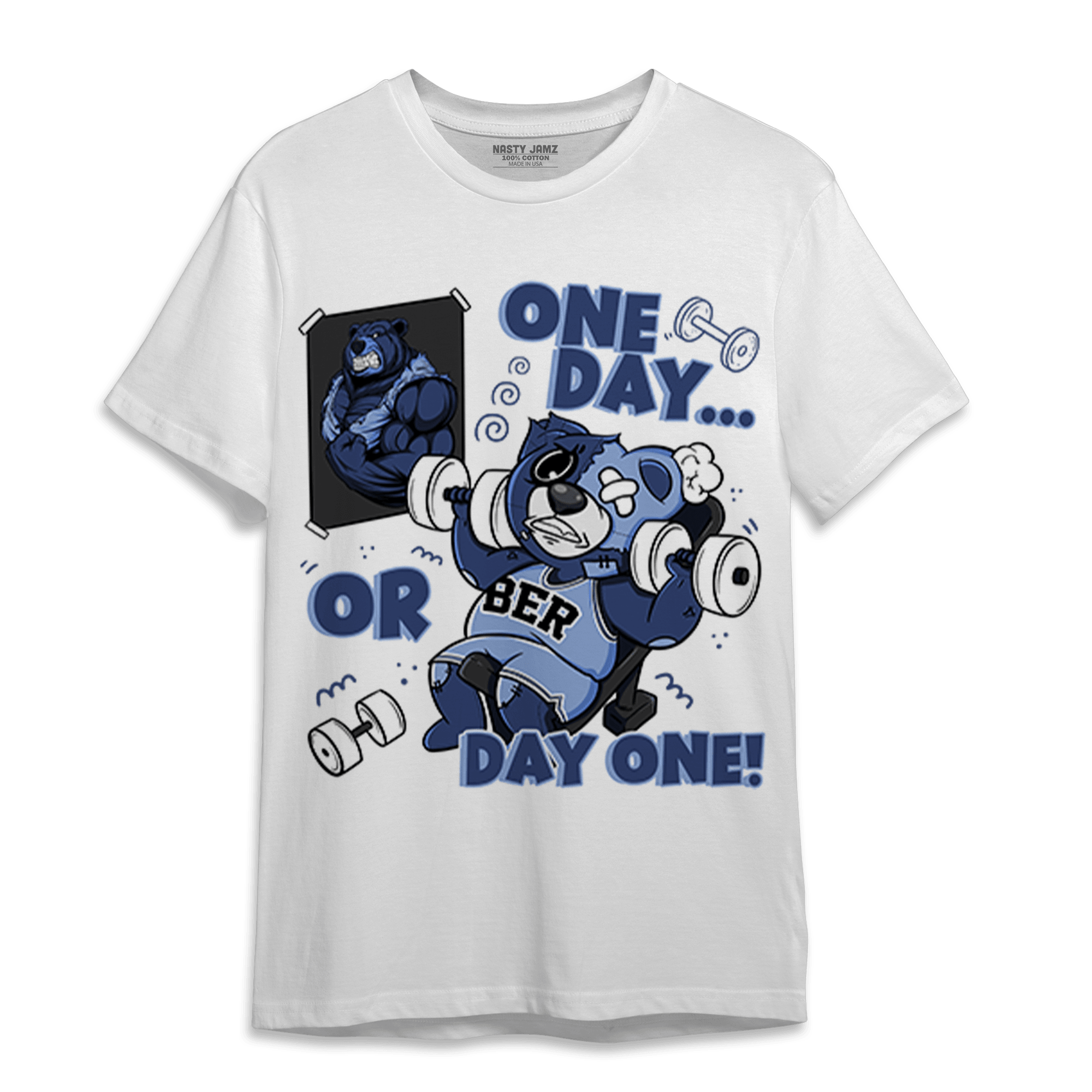 Midnight Navy 5s T Shirt Match BER Gymmer - NastyJamz