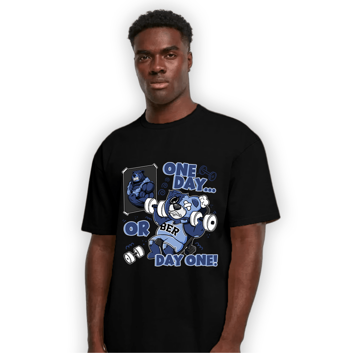 Midnight Navy 5s T Shirt Match BER Gymmer - NastyJamz