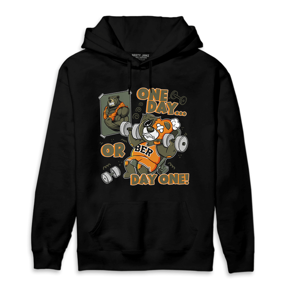 Olive 5s Hoodie Match BER Gymmer - NastyJamz