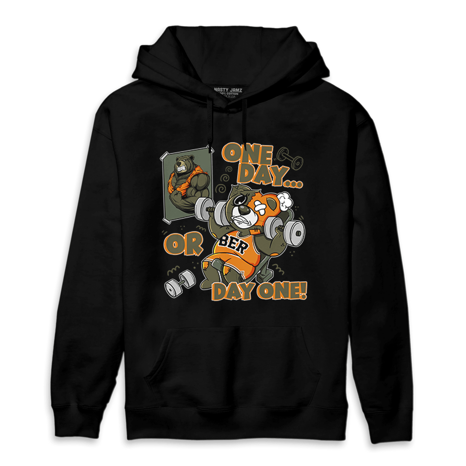 Olive 5s Hoodie Match BER Gymmer - NastyJamz