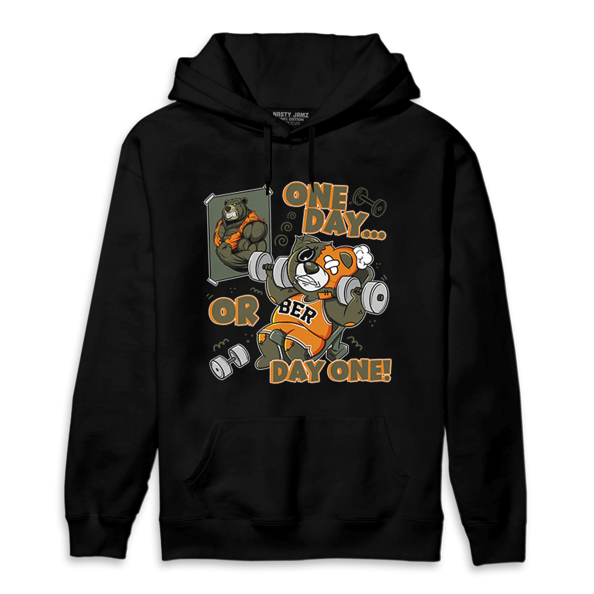 Olive 5s Hoodie Match BER Gymmer - NastyJamz