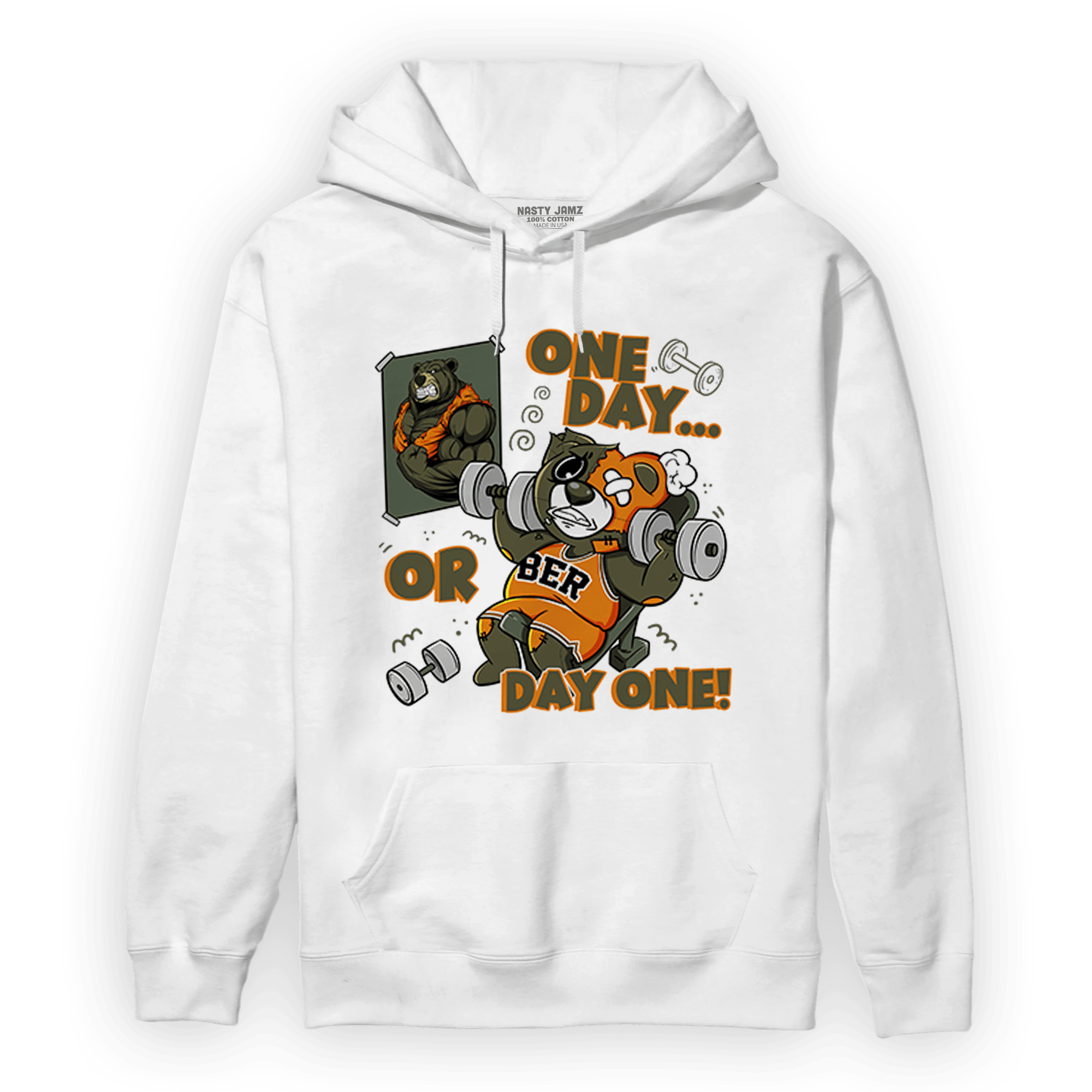 Olive 5s Hoodie Match BER Gymmer - NastyJamz