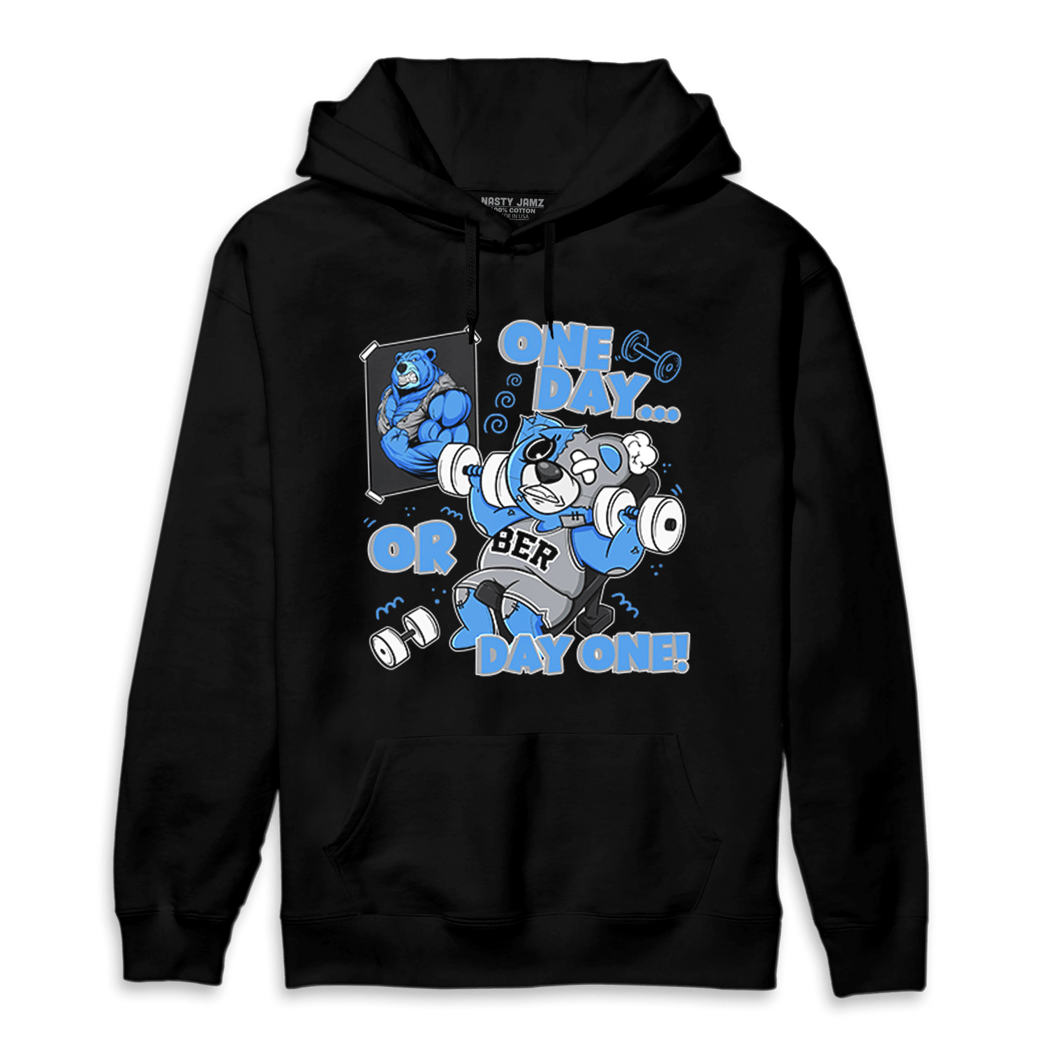 University Blue 5s Hoodie Match BER Gymmer - NastyJamz