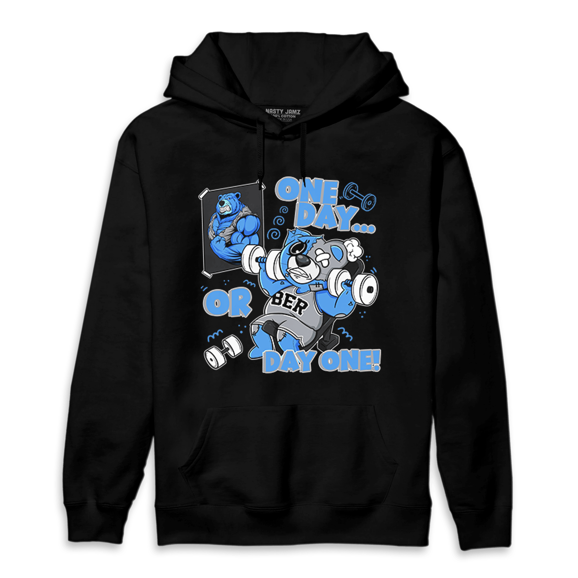 University Blue 5s Hoodie Match BER Gymmer - NastyJamz