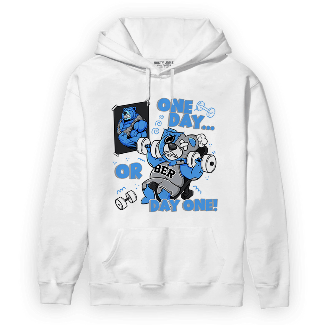 University Blue 5s Hoodie Match BER Gymmer - NastyJamz