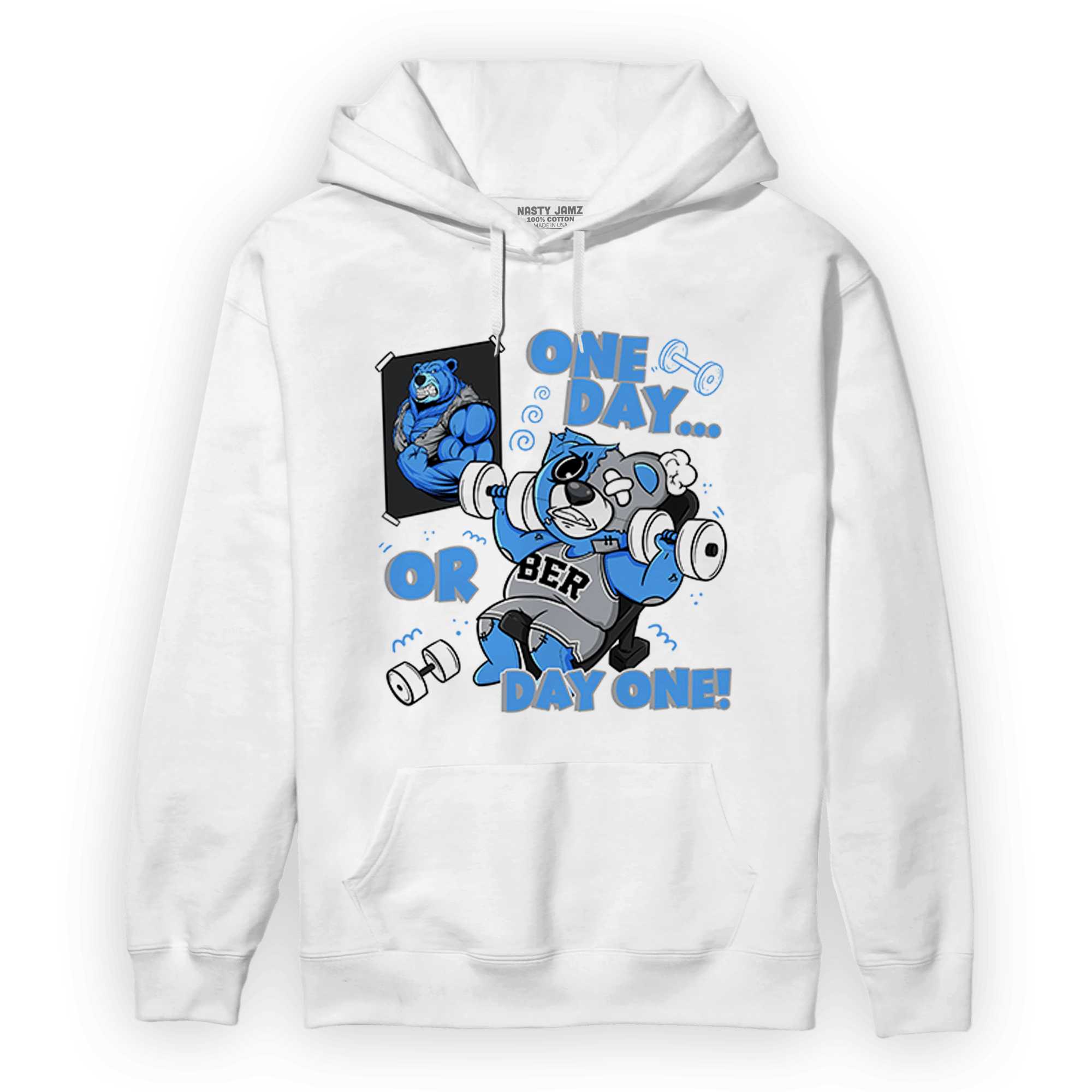 University Blue 5s Hoodie Match BER Gymmer - NastyJamz