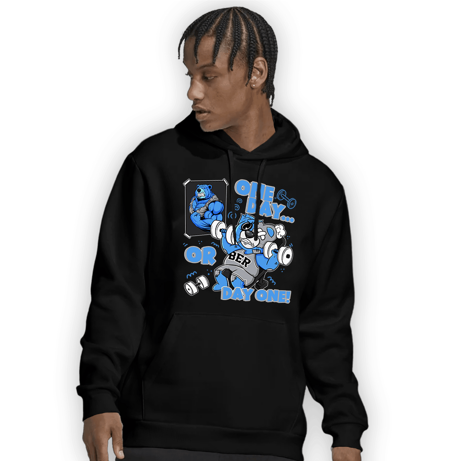 University Blue 5s Hoodie Match BER Gymmer - NastyJamz