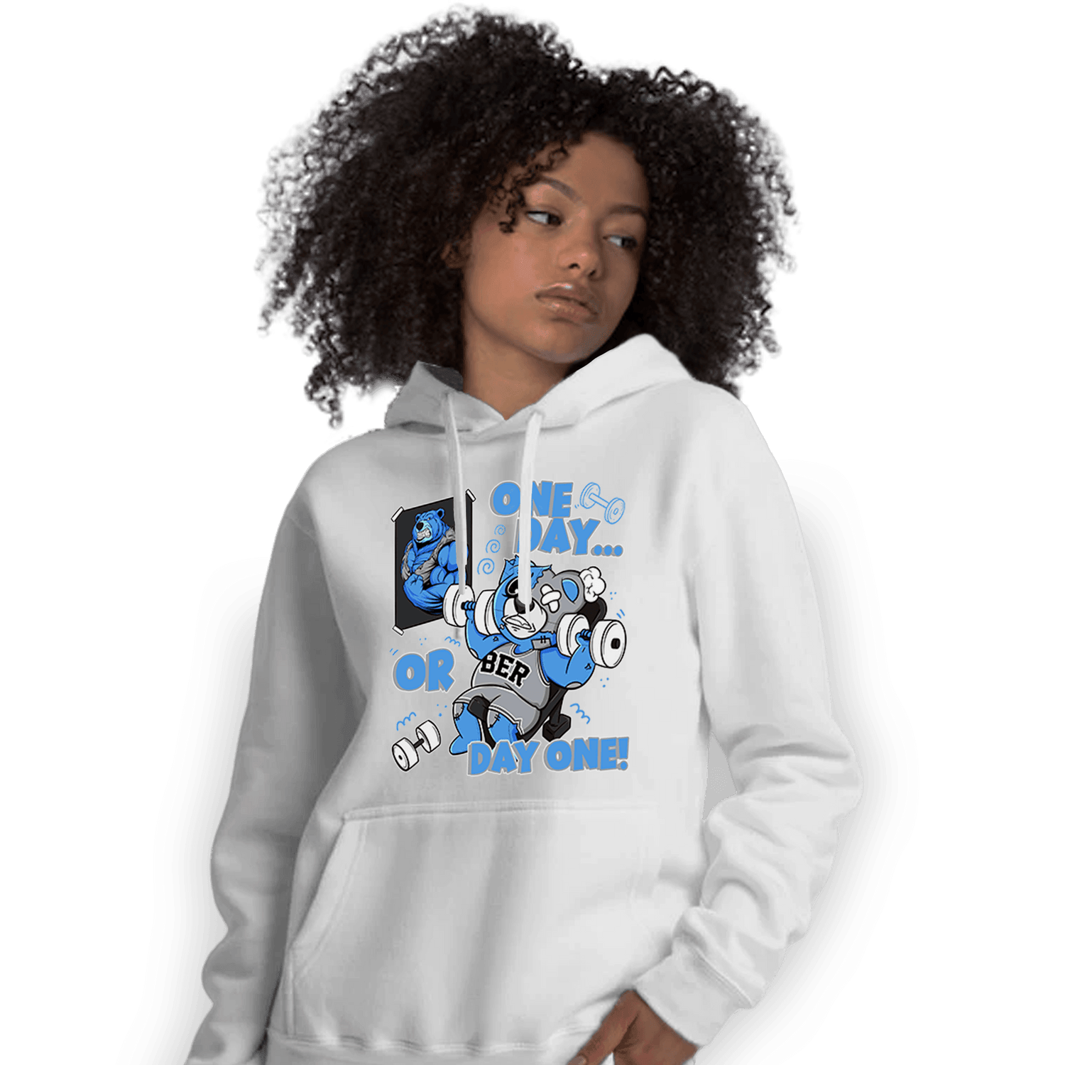 University Blue 5s Hoodie Match BER Gymmer - NastyJamz