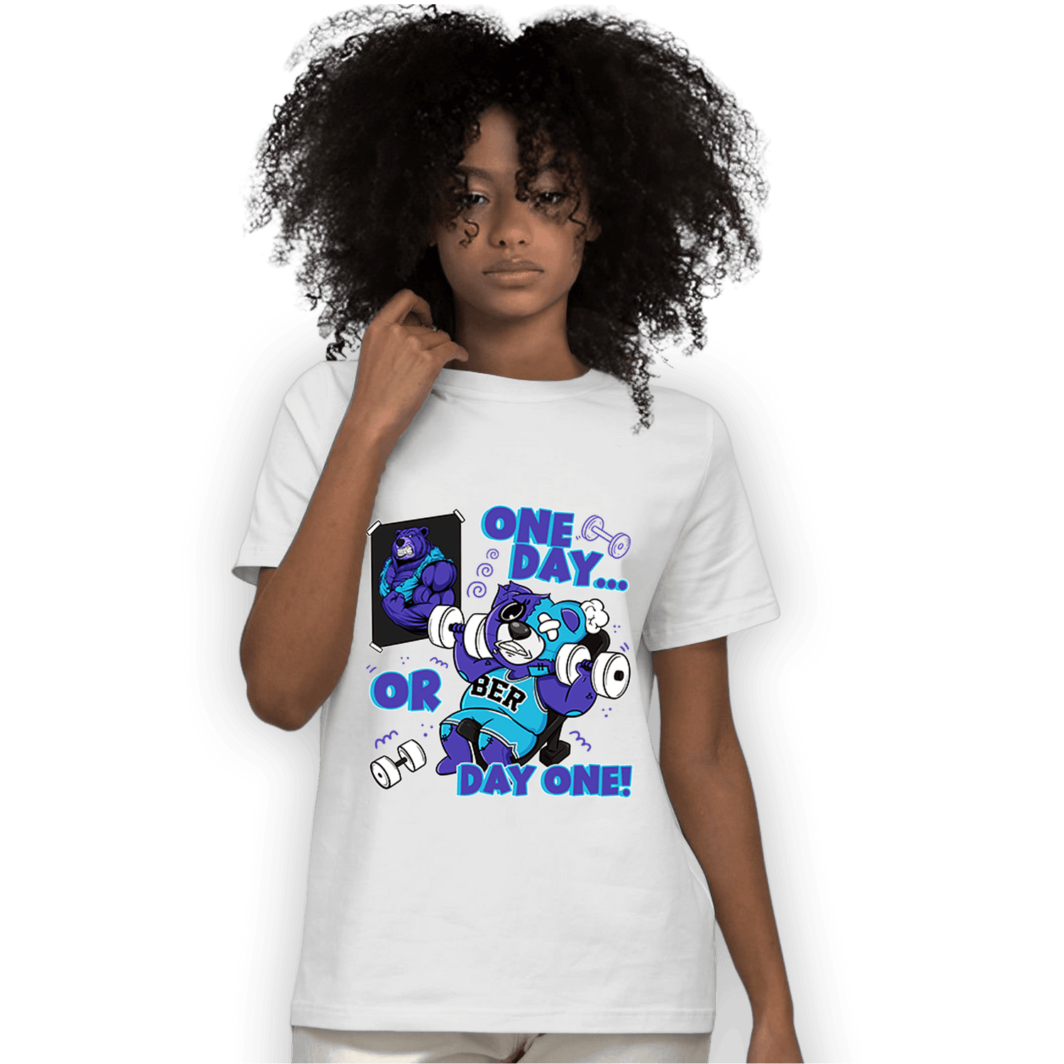 Aqua 6s T Shirt Match BER Gymmer - NastyJamz