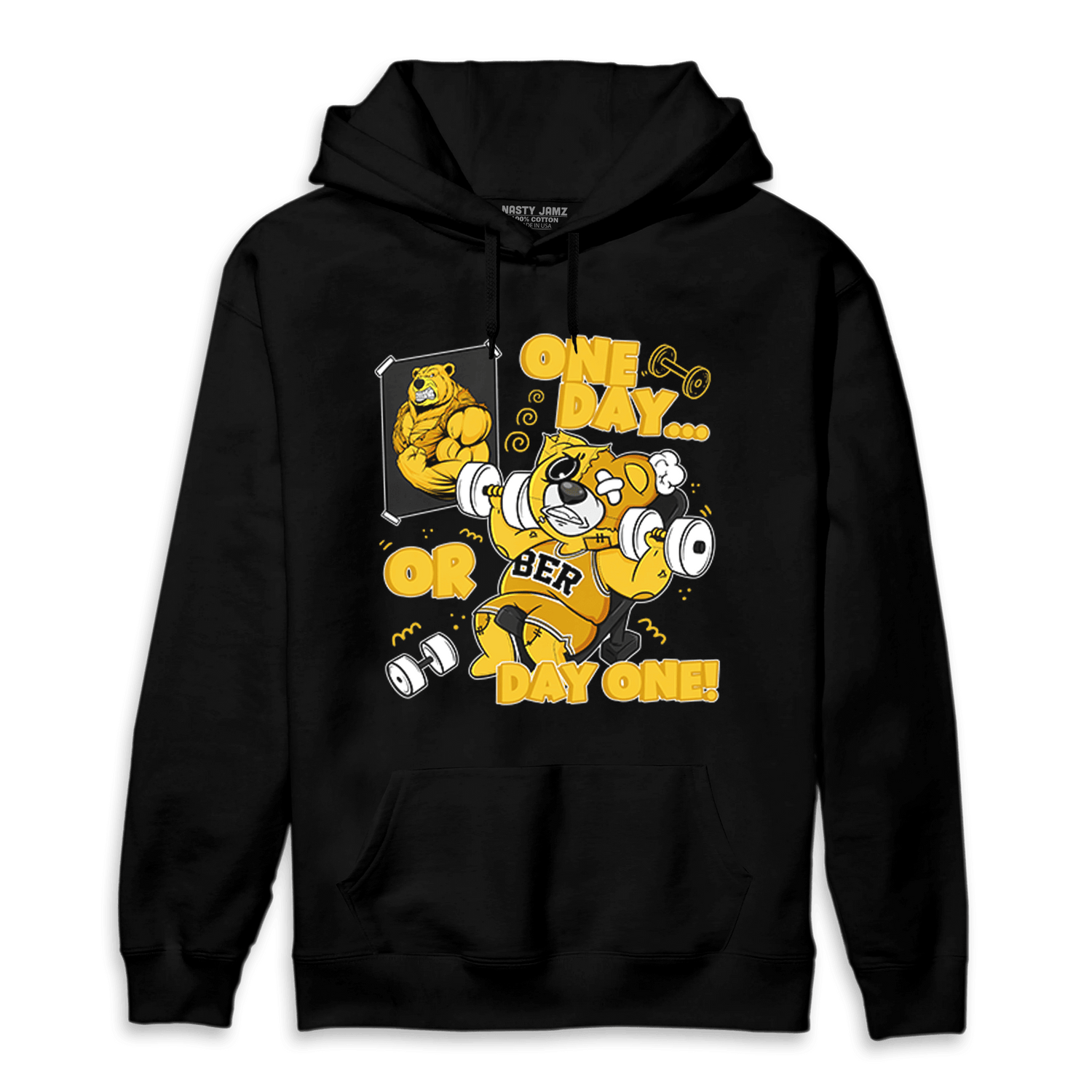 Yellow Ochre 6s Hoodie Match BER Gymmer - NastyJamz