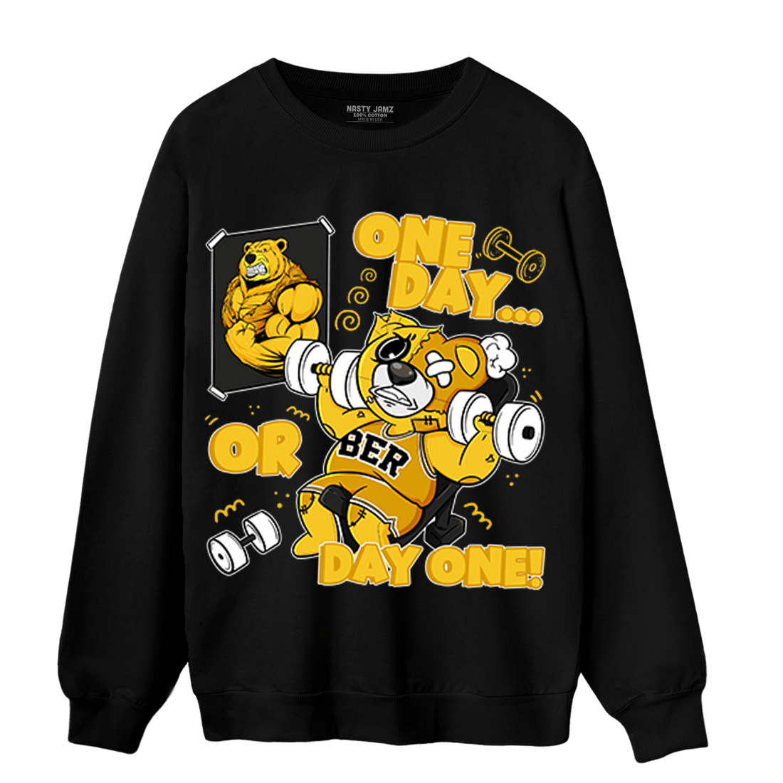 Yellow Ochre 6s Sweatshirt Match BER Gymmer - NastyJamz