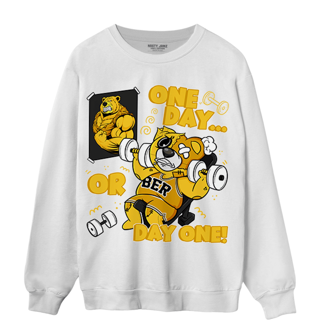 Yellow Ochre 6s Sweatshirt Match BER Gymmer - NastyJamz