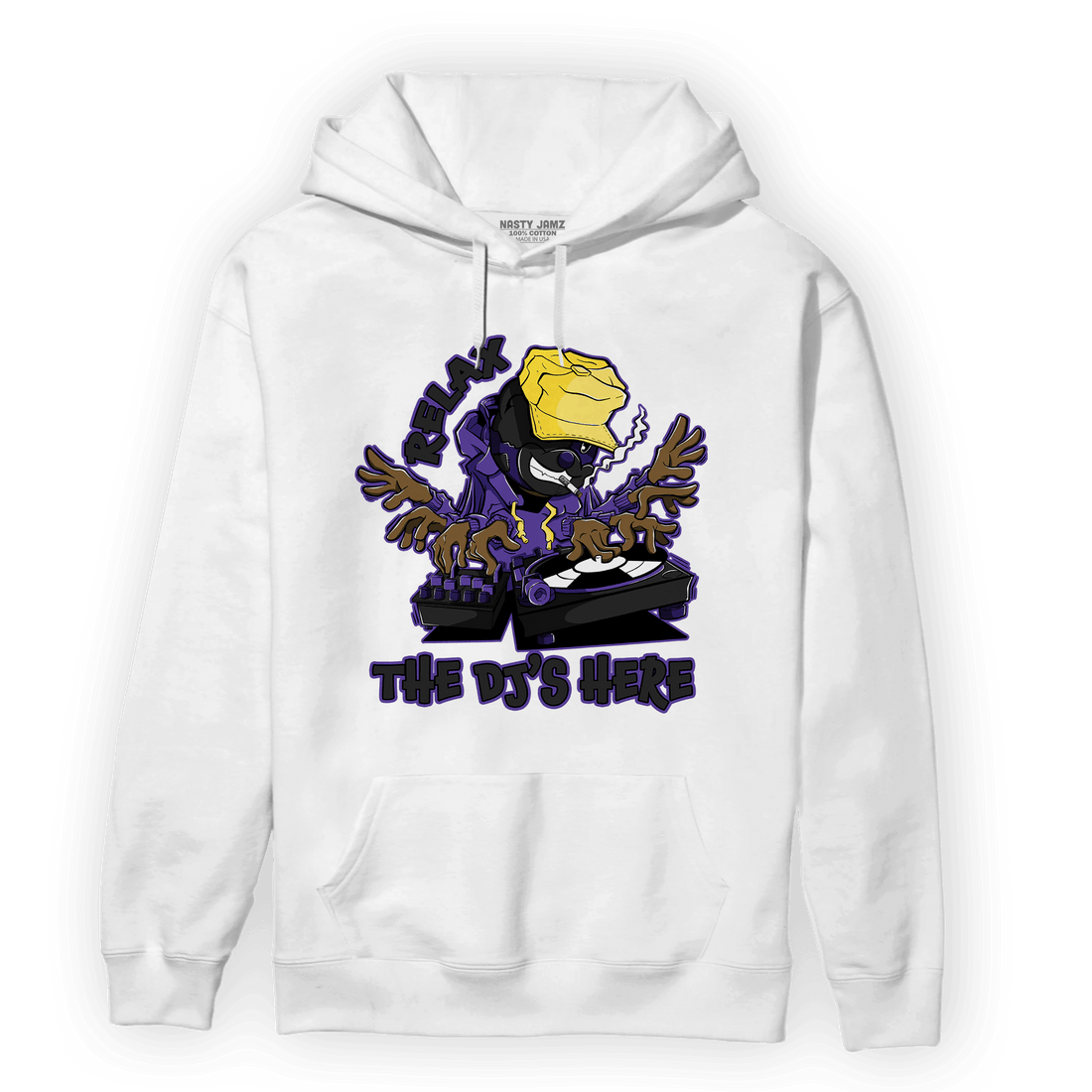 Field Purple 12s Hoodie Match BER The DJ Here - NastyJamz