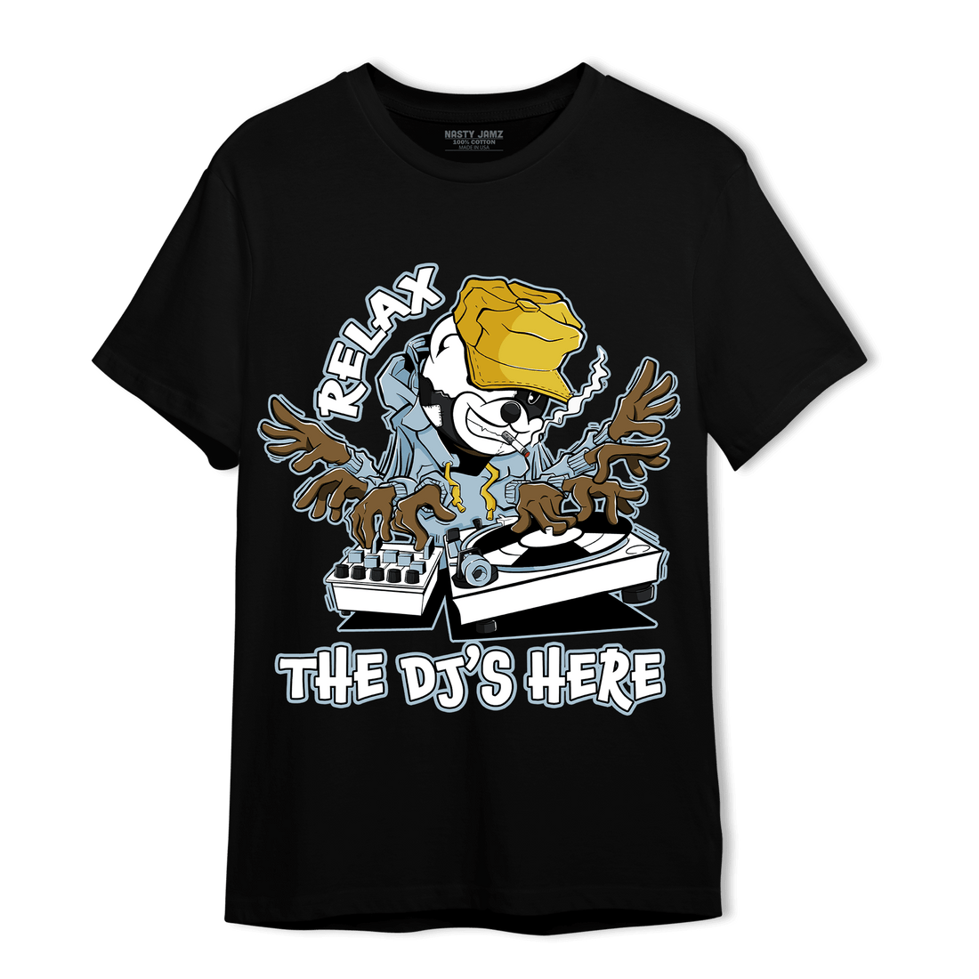 Blue Grey 13s T Shirt Match BER The DJ Here - NastyJamz