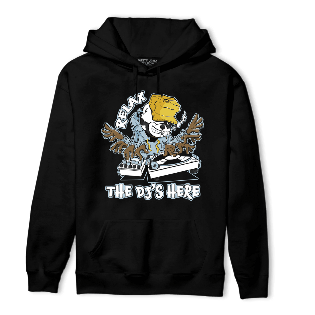 Blue Grey 13s Hoodie Match BER The DJ Here - NastyJamz