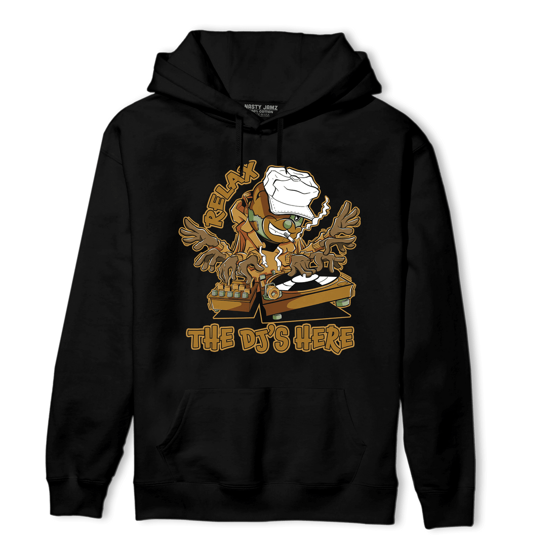 Wheat 13s Hoodie Match BER The DJ Here - NastyJamz