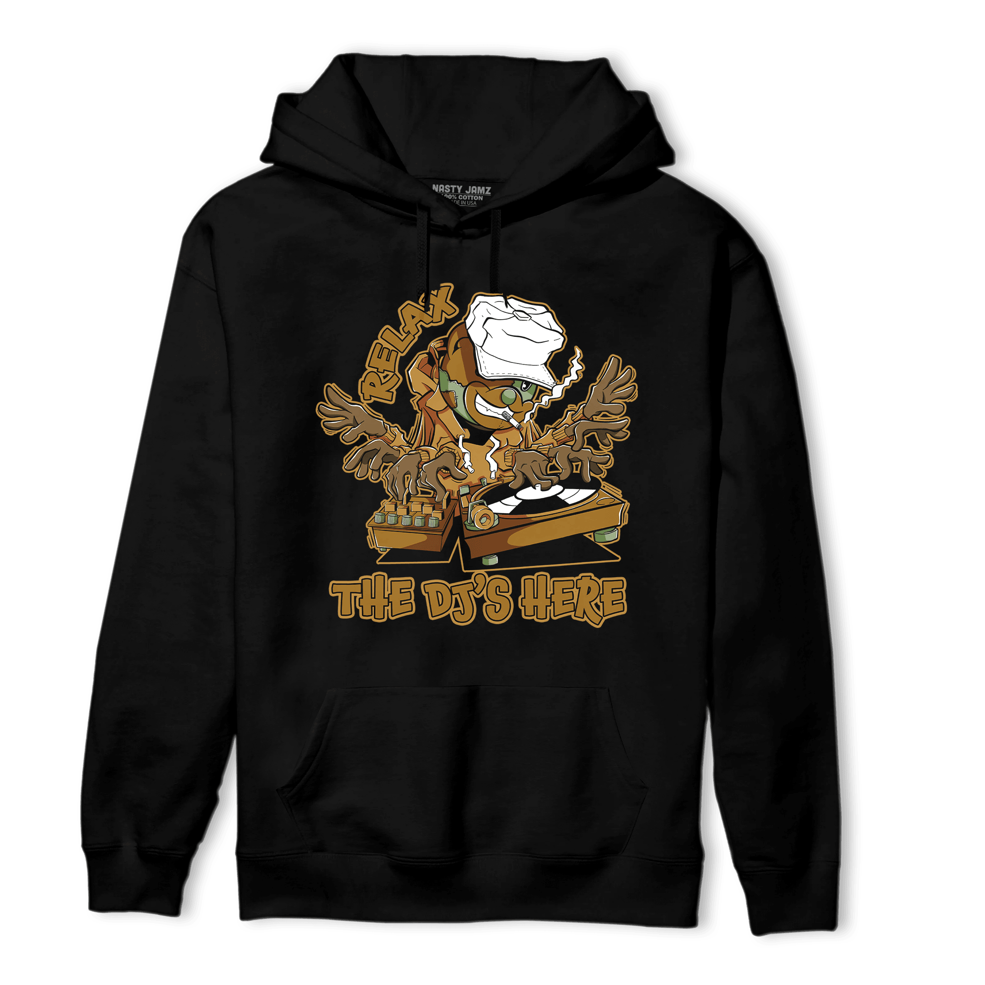 Wheat 13s Hoodie Match BER The DJ Here - NastyJamz