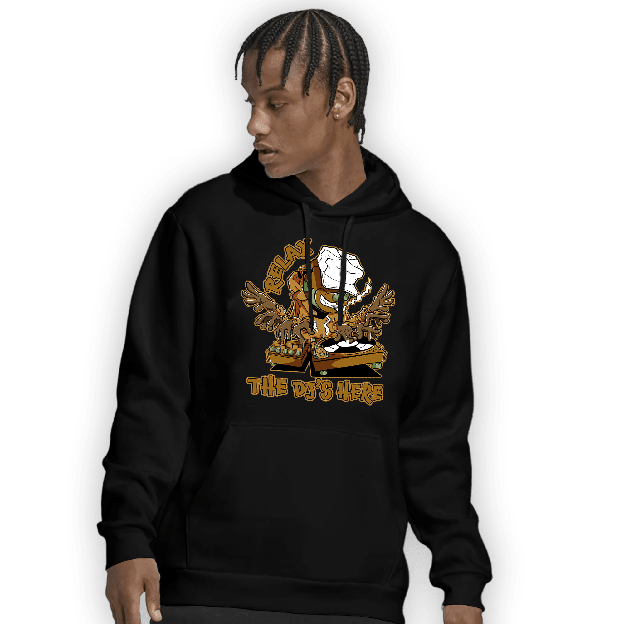 Wheat 13s Hoodie Match BER The DJ Here - NastyJamz