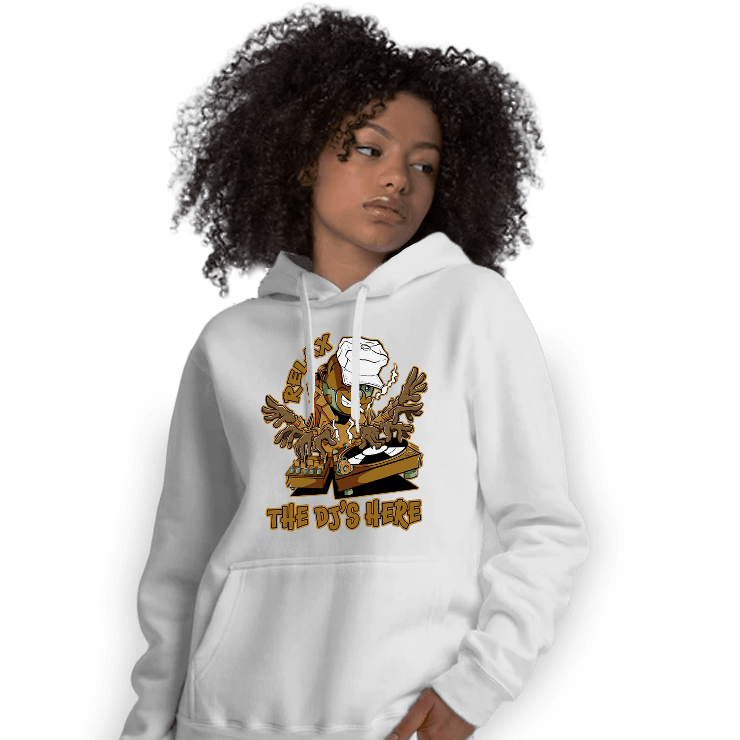 Wheat 13s Hoodie Match BER The DJ Here - NastyJamz