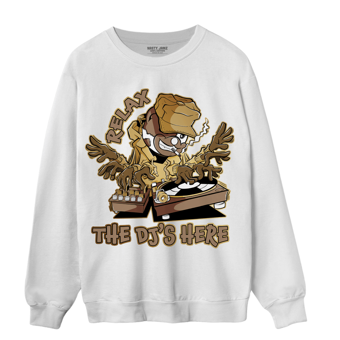 High OG Metallic Gold 1s Sweatshirt Match BER The DJ Here - NastyJamz