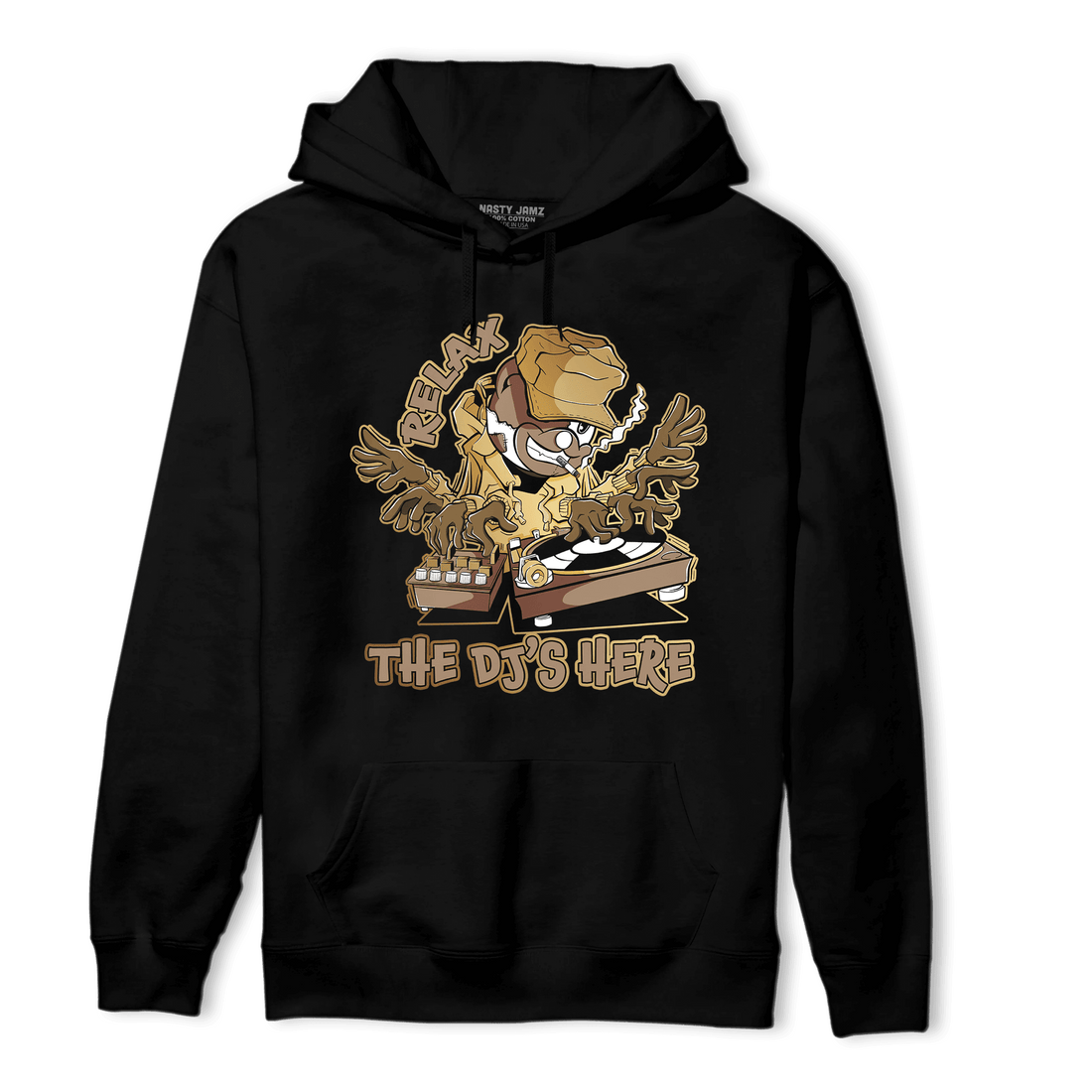 High OG Metallic Gold 1s Hoodie Match BER The DJ Here - NastyJamz