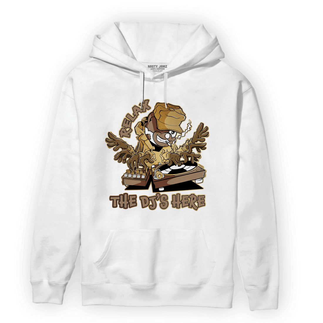 High OG Metallic Gold 1s Hoodie Match BER The DJ Here - NastyJamz