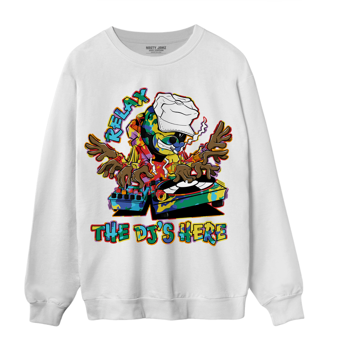 Mid GS Six Championships 1s Sweatshirt Match BER The DJ Here - NastyJamz