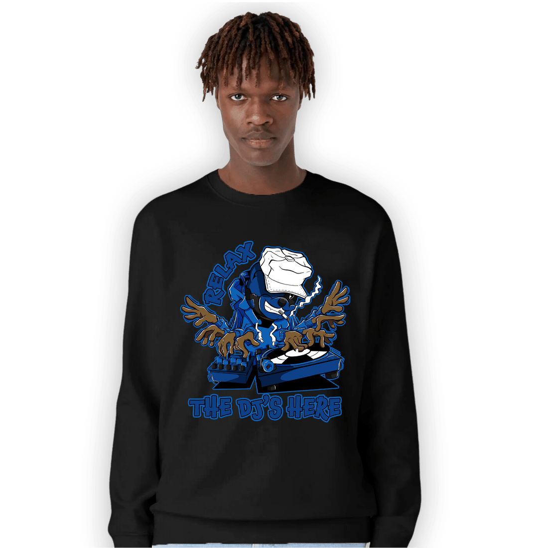 Royal Reimagined 1s Sweatshirt Match BER The DJ Here - NastyJamz