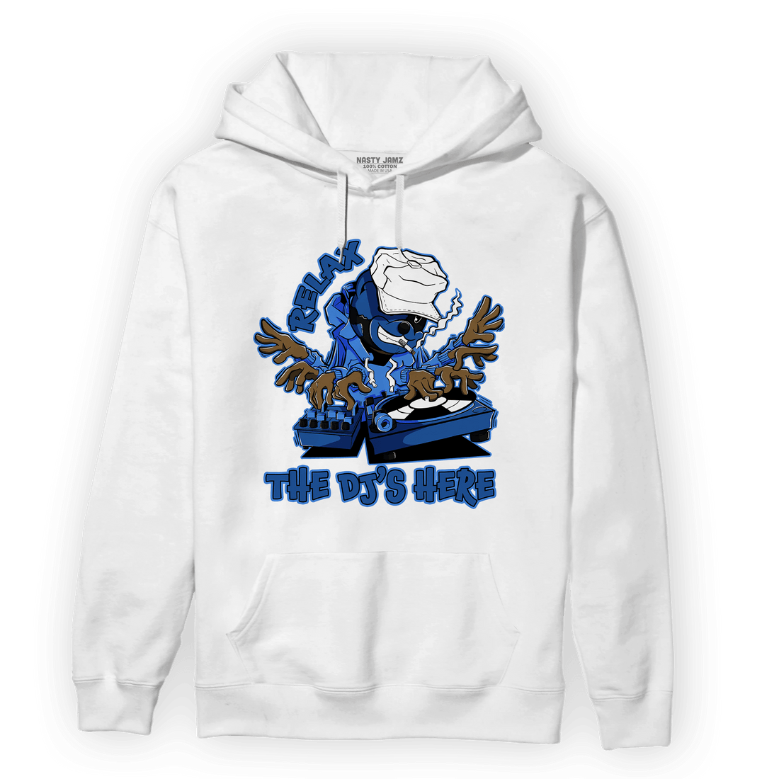 University Blue Toe 1s Hoodie Match BER The DJ Here - NastyJamz