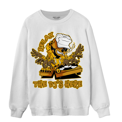 Yellow Ochre 1s Sweatshirt Match BER The DJ Here - NastyJamz