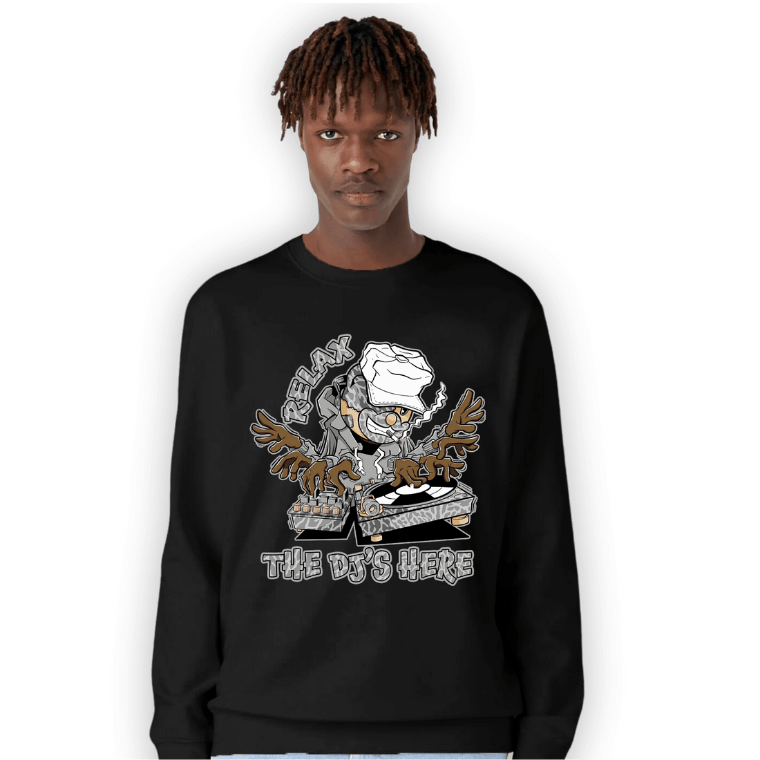 Craft Ivory 3s Sweatshirt Match BER The DJ Here - NastyJamz