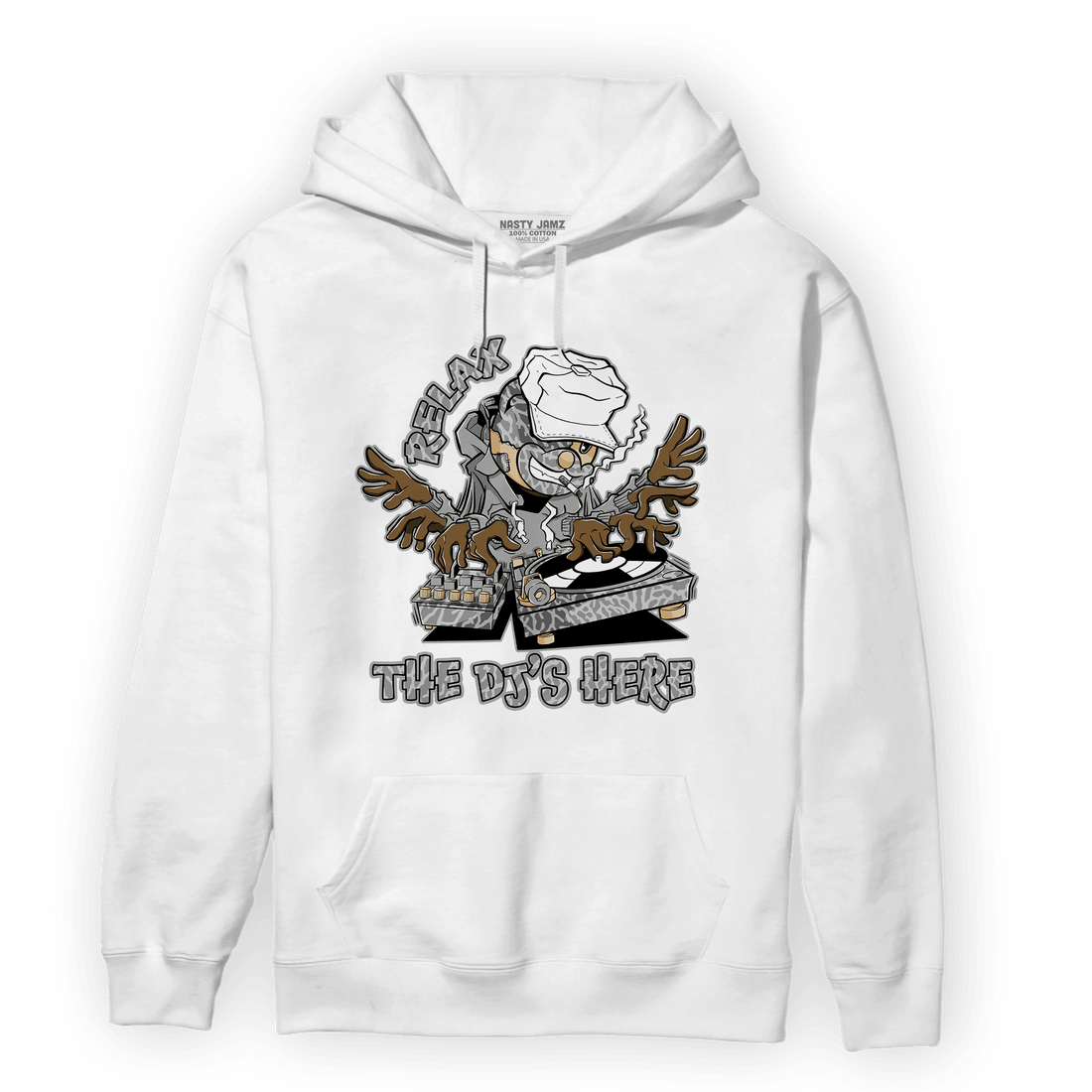 Craft Ivory 3s Hoodie Match BER The DJ Here - NastyJamz