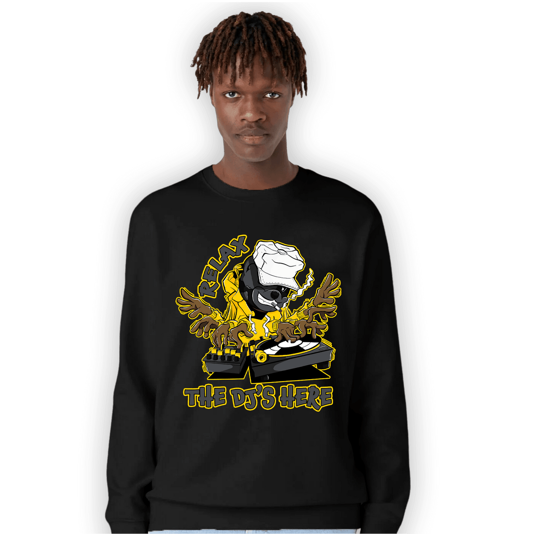 Thunder 4s Sweatshirt Match BER The DJ Here - NastyJamz