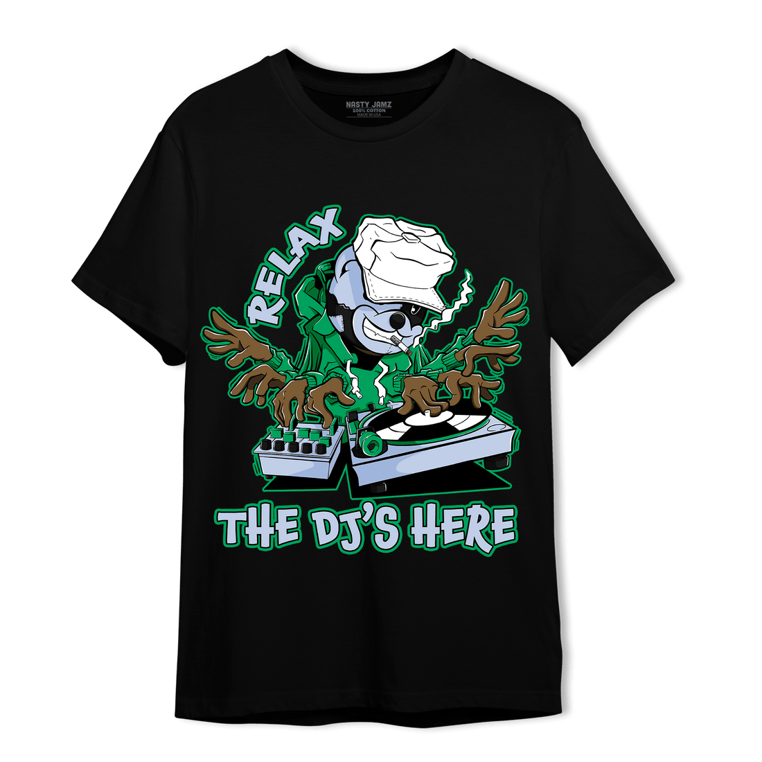 Lucky Green 5s T Shirt Match BER The DJ Here - NastyJamz
