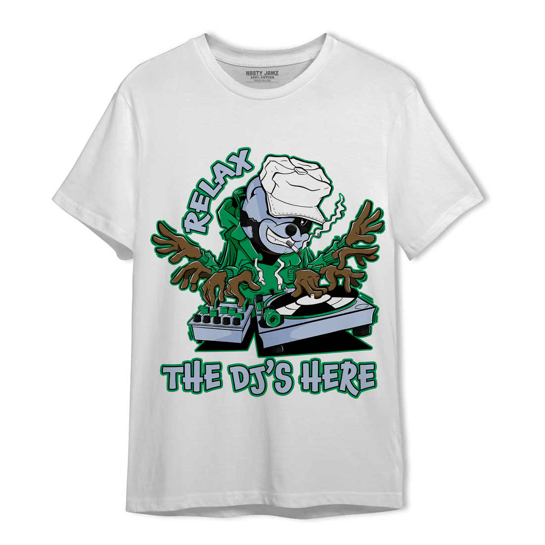 Lucky Green 5s T Shirt Match BER The DJ Here - NastyJamz